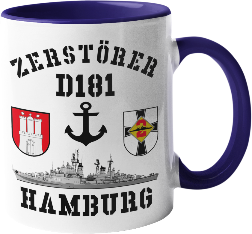 Kaffeebecher D181 Zerstörer HAMBURG Anker