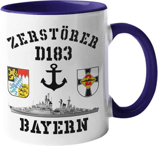 Kaffeebecher D183 Zerstörer BAYERN Anker