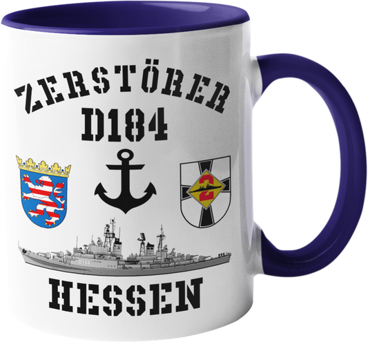 Kaffeebecher D184 Zerstörer HESSEN Anker