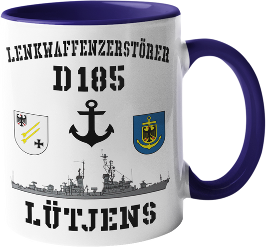 Kaffeebecher Lenkwaffenzerstörer D185 LÜTJENS Anker