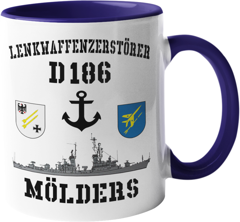 Kaffeebecher Lenkwaffenzerstörer D186 MÖLDERS Anker