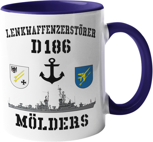 Kaffeebecher Lenkwaffenzerstörer D186 MÖLDERS Anker
