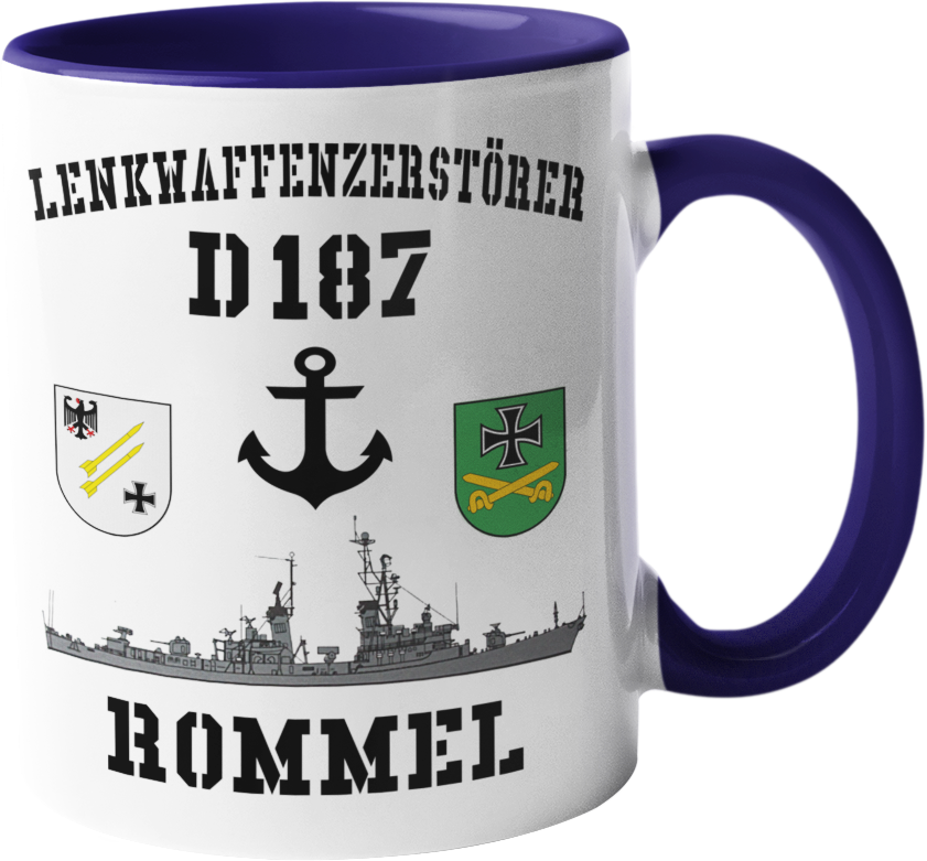 Kaffeebecher Lenkwaffenzerstörer D187 ROMMEL