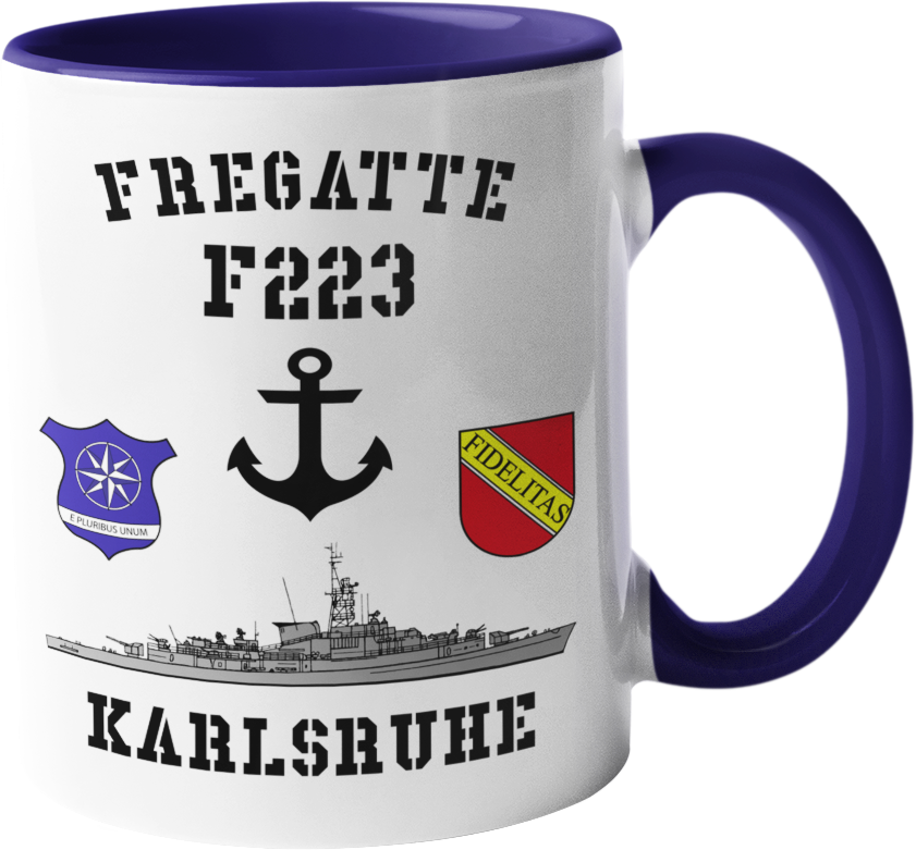 Kaffeebecher Fregatte F223 KARLSRUHE Anker