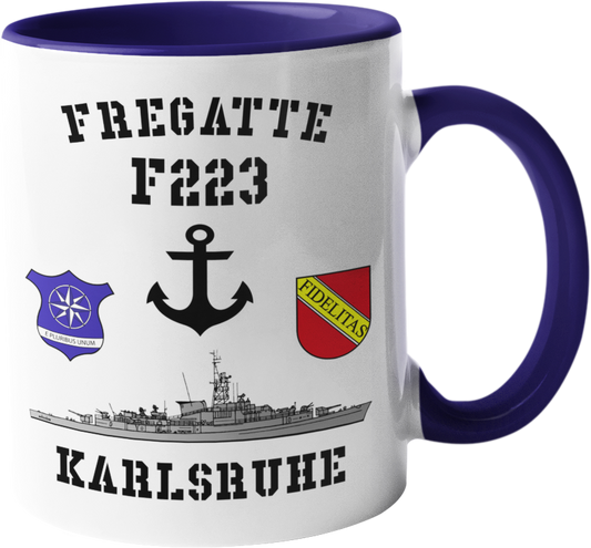 Kaffeebecher Fregatte F223 KARLSRUHE Anker