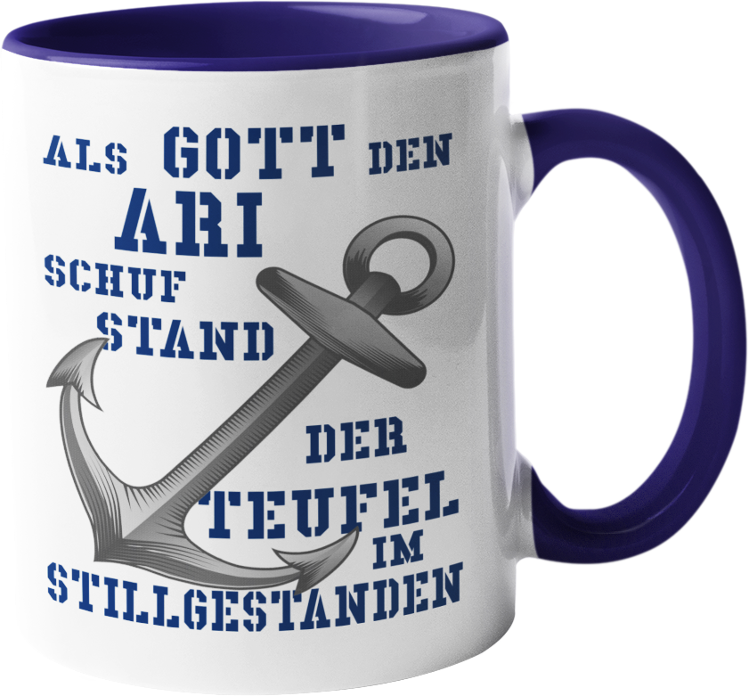 Kaffeebecher Als G o t t den ARI schuf...