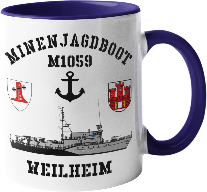 Kaffeebecher Mij.-Boot M1059 WEILHEIM 1.MSG