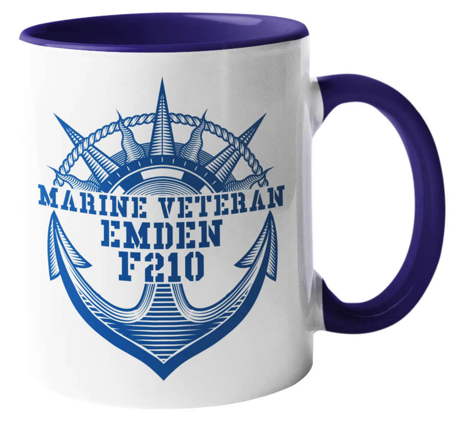 Kaffeebecher Marine Veteran Fregatte F210 EMDEN