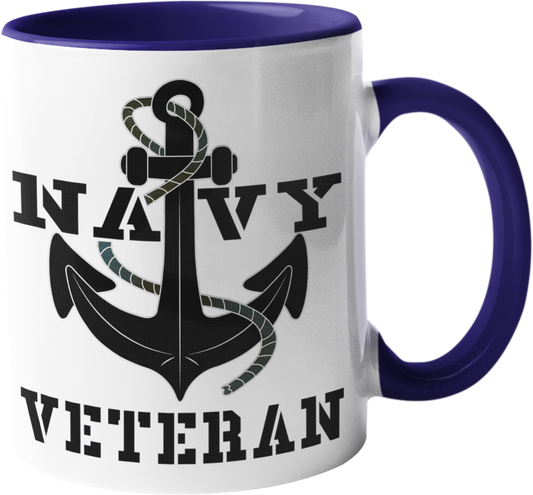 Kaffeebecher Navy Veteran Anker
