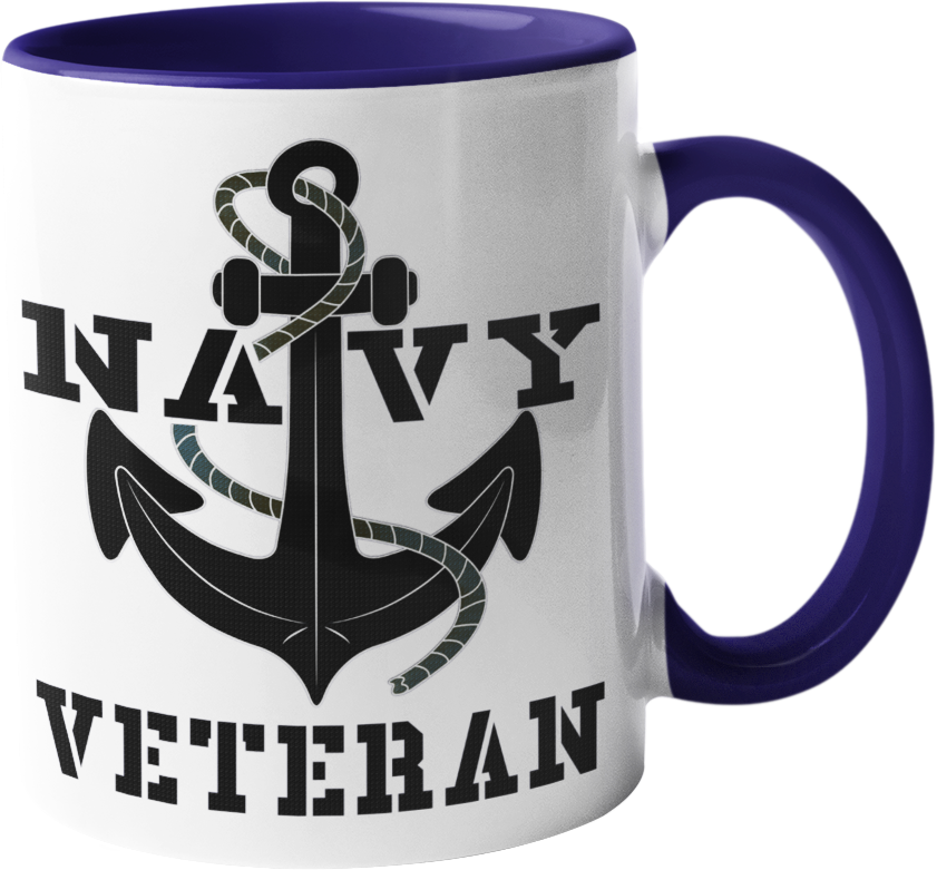 Kaffeebecher Navy Veteran Anker