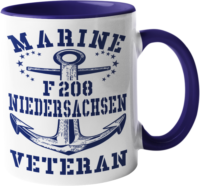 Kaffeebecher Fregatte F208 NIEDERSACHSEN MV Anker