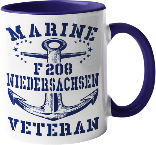 Kaffeebecher Fregatte F208 NIEDERSACHSEN MV Anker