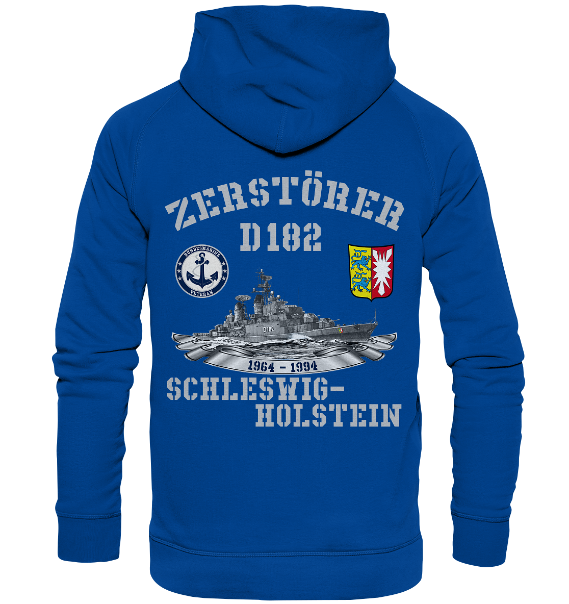 2. ZG Zerstörer D182 SCHLESWIG-HOLSTEIN; beidseitiger Druck - Basic Unisex Hoodie