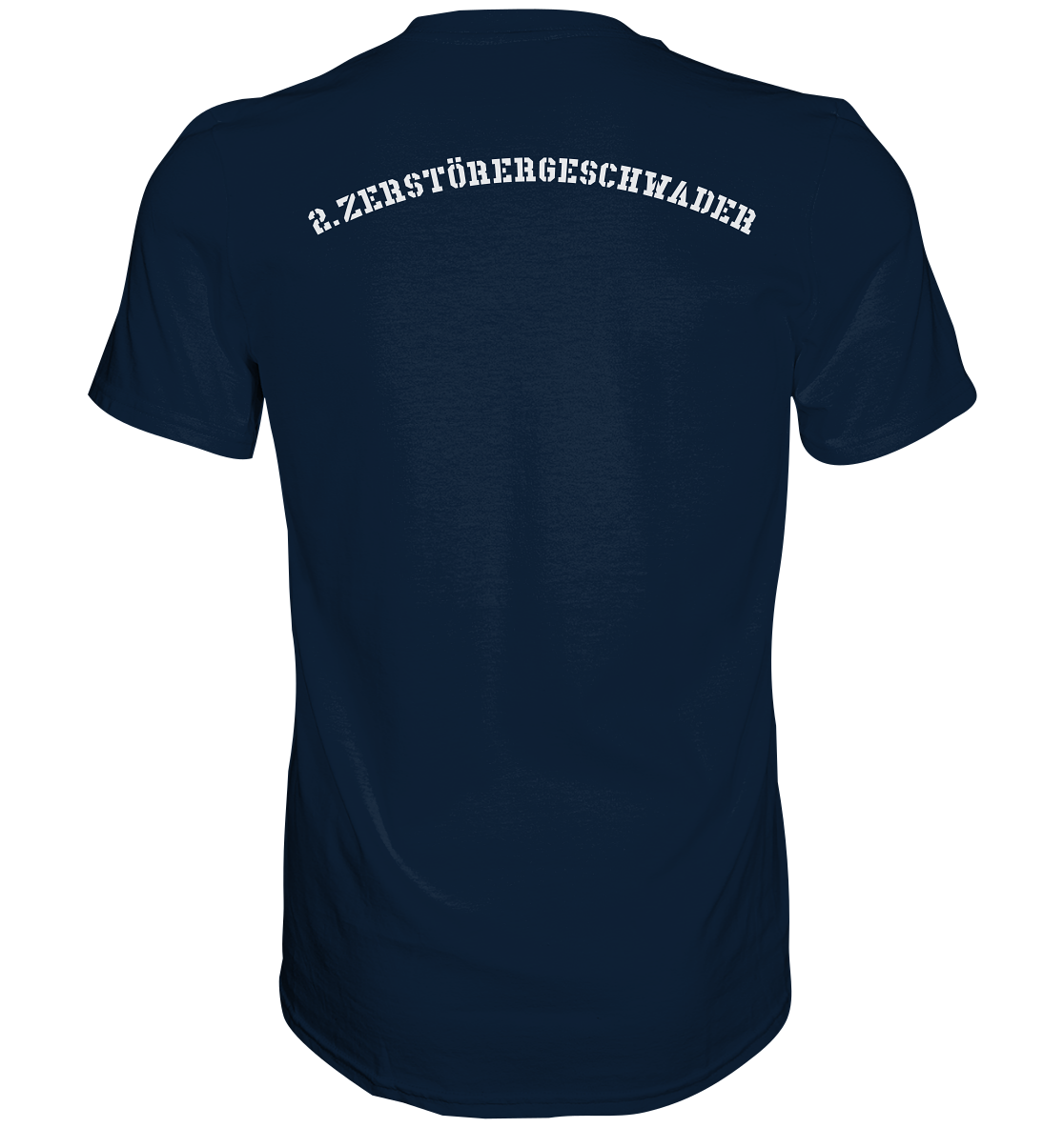 Zerstörer D184 HESSEN - 2. Zerstörergeschwader beidseitig bedruckt - Premium Shirt