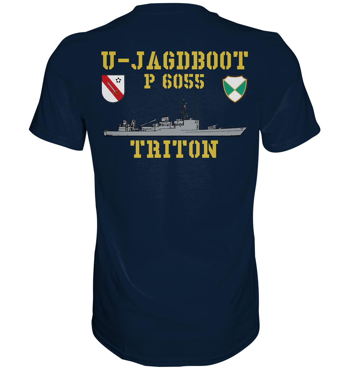 U-Jagdboot P6055 TRITON beidseitiger Druck - Premium Shirt