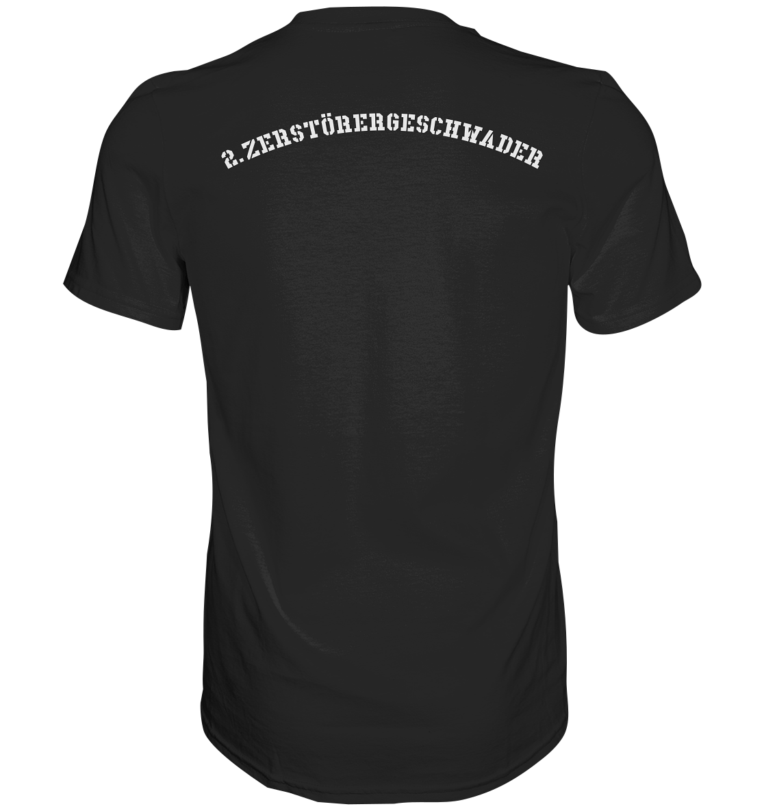 Zerstörer D184 HESSEN - 2. Zerstörergeschwader beidseitig bedruckt - Premium Shirt