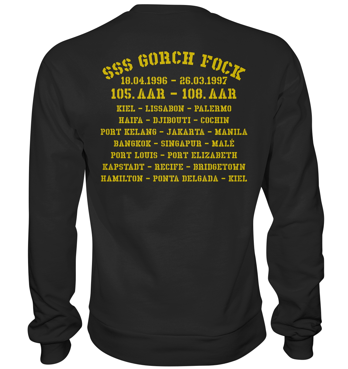 SSS GORCH FOCK 105.-108. AAR beidseitiger Druck - Premium Sweatshirt