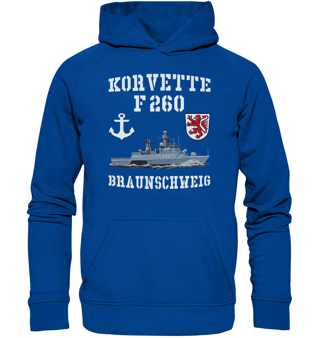 Korvette F260 BRAUNSCHWEIG Anker - Basic Unisex Hoodie