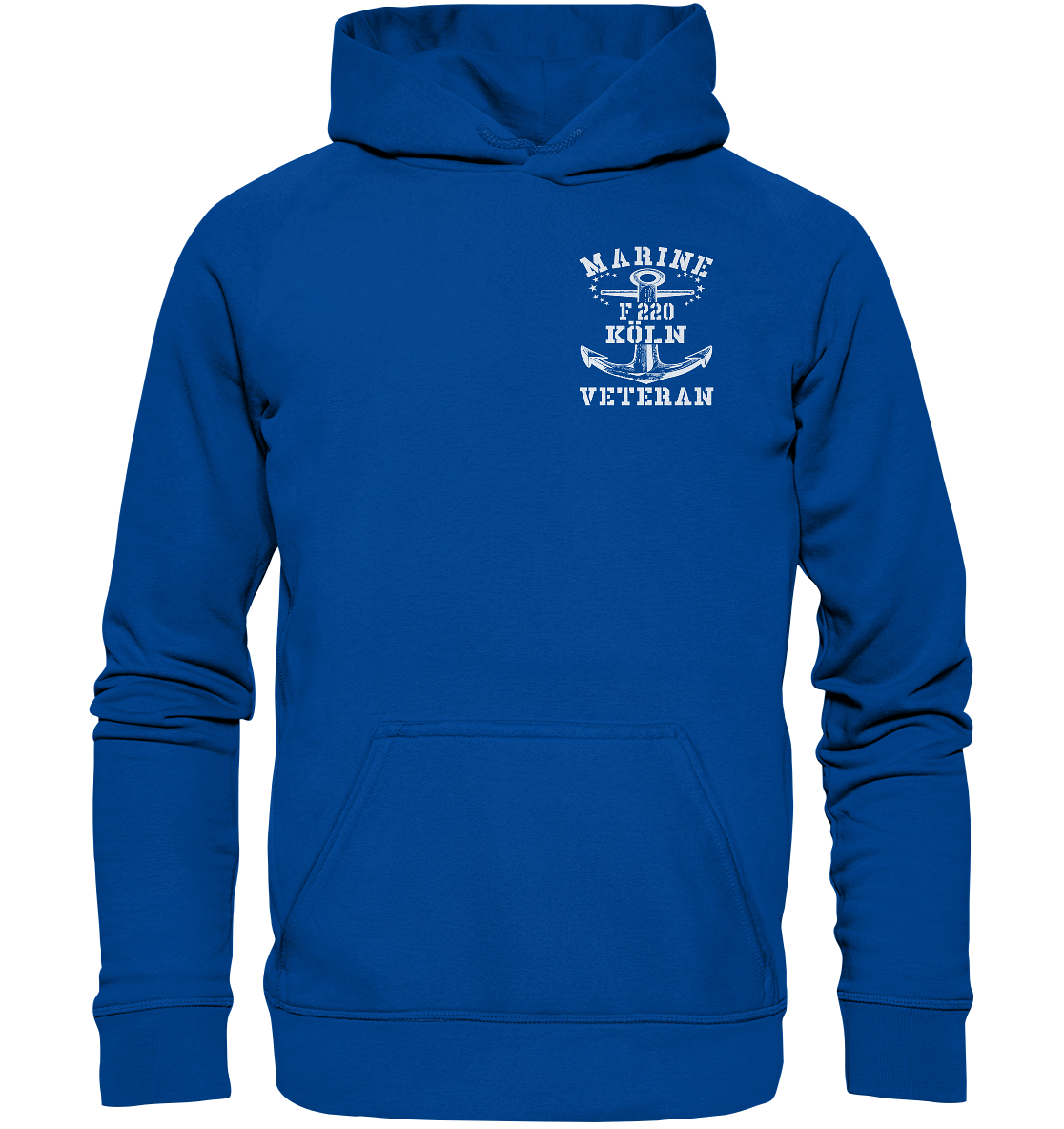 Fregatte F220 KÖLN Marine Veteran Brustlogo - Basic Unisex Hoodie