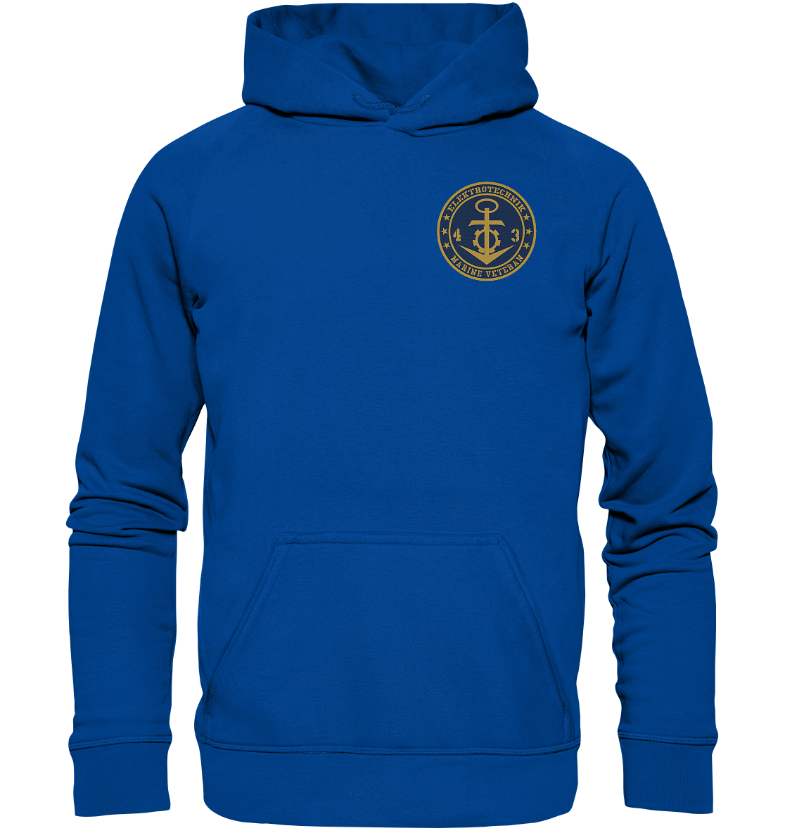 ELEKROTECHNIK 43er Marine Veteran Brustlogo - Basic Unisex Hoodie