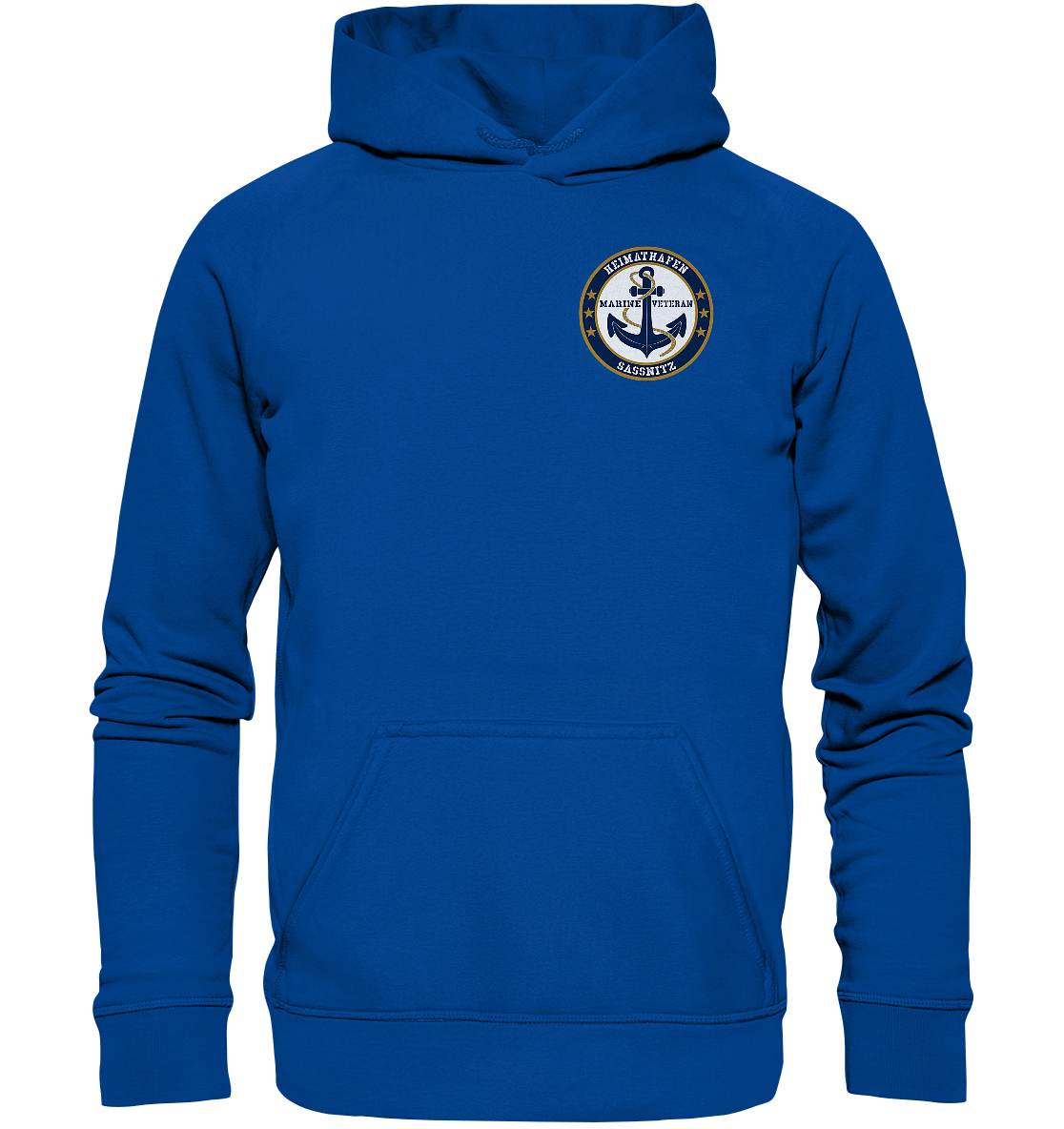 Marine Veteran Heimathafen SASSNITZ Brustlogo - Basic Unisex Hoodie