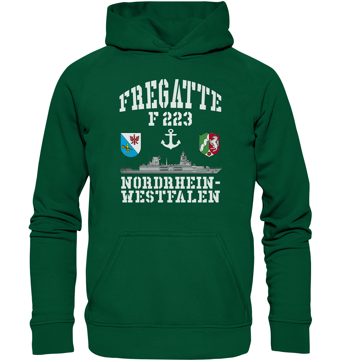 Fregatte F223 NORDRHEIN-WESTFALEN ANKER - Basic Unisex Hoodie