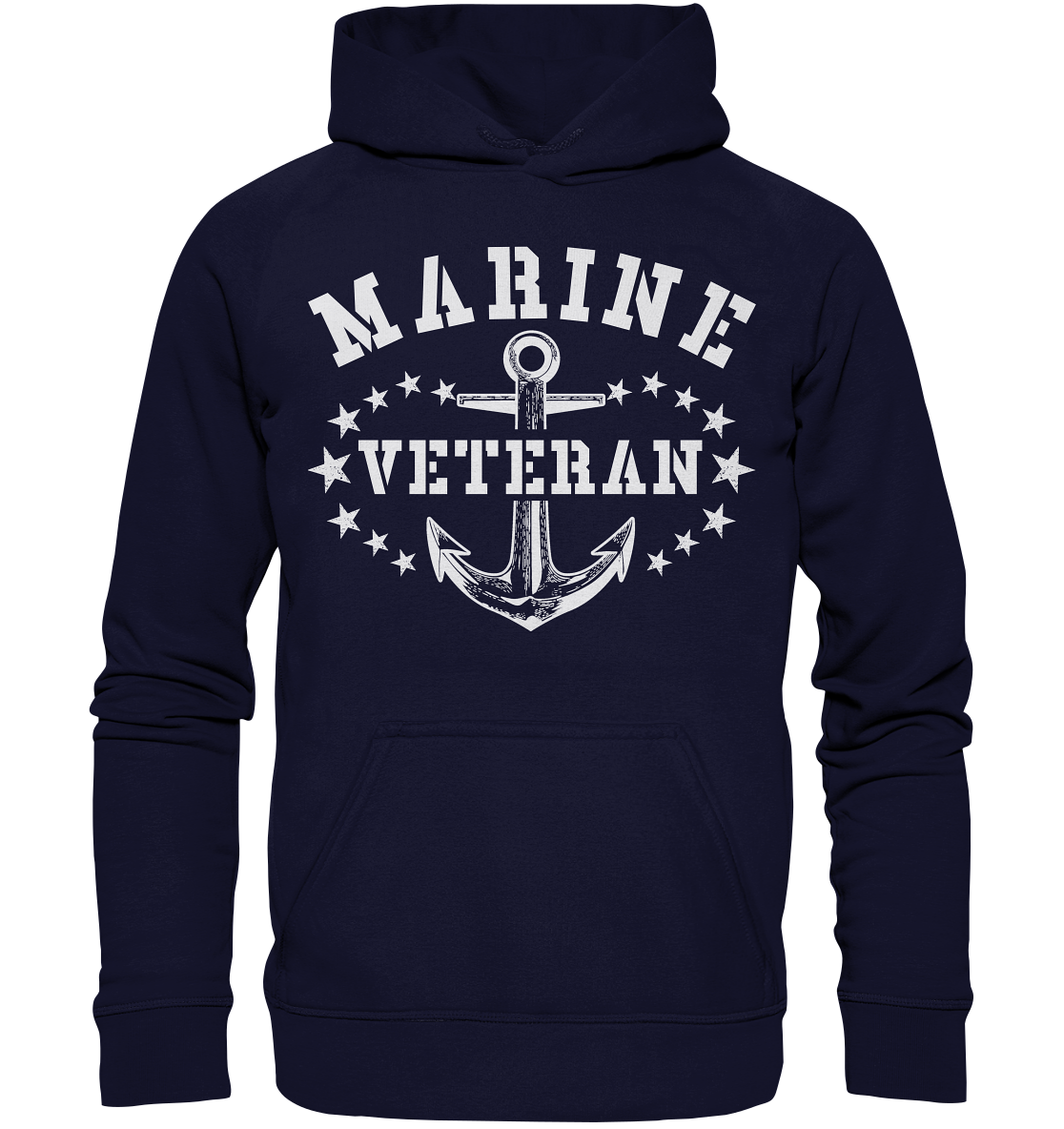 MARINE VETERAN -1 - Basic Unisex Hoodie