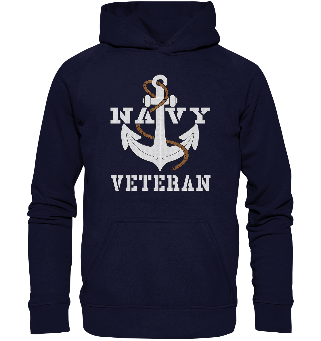 Navy Veteran Anker - Basic Unisex Hoodie