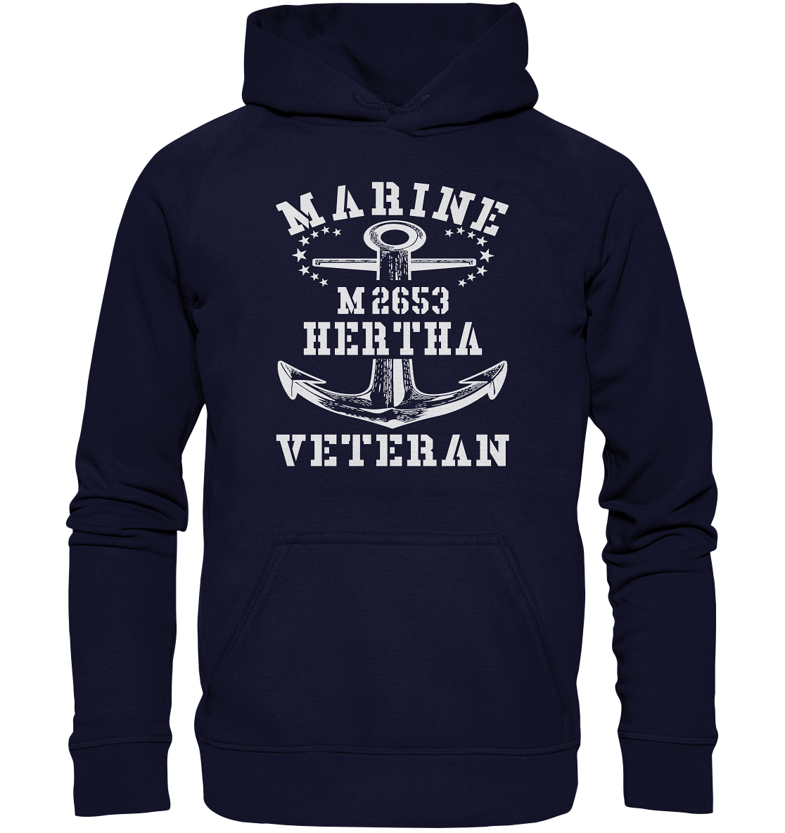 BiMi M2653 H.E.R.T.H.A. Marine Veteran - Basic Unisex Hoodie