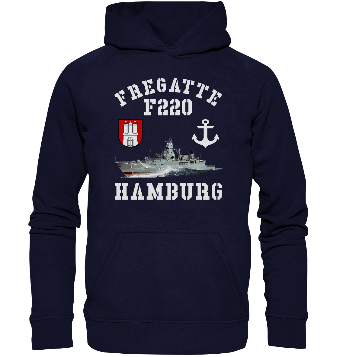 Fregatte F220 HAMBURG Anker - Basic Unisex Hoodie