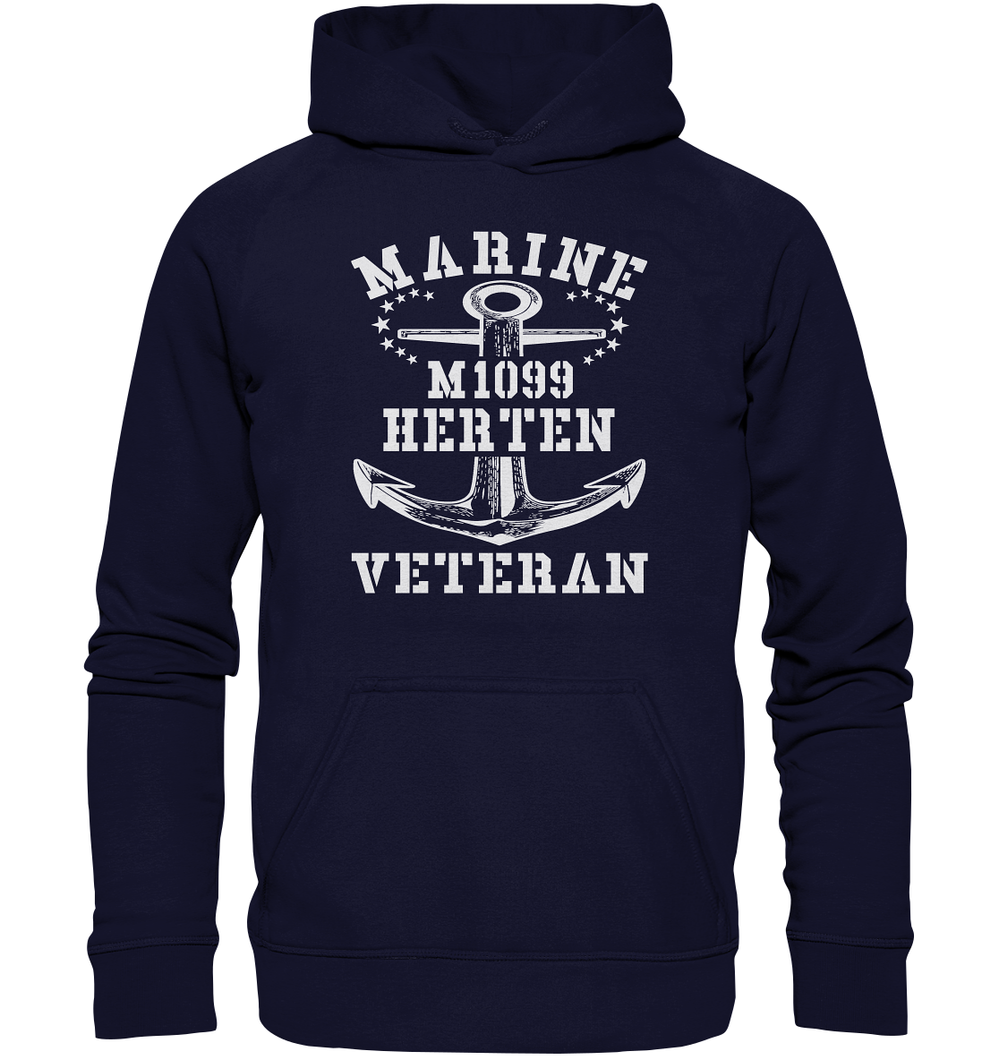 M1099 HERTEN Marine Veteran - Basic Unisex Hoodie