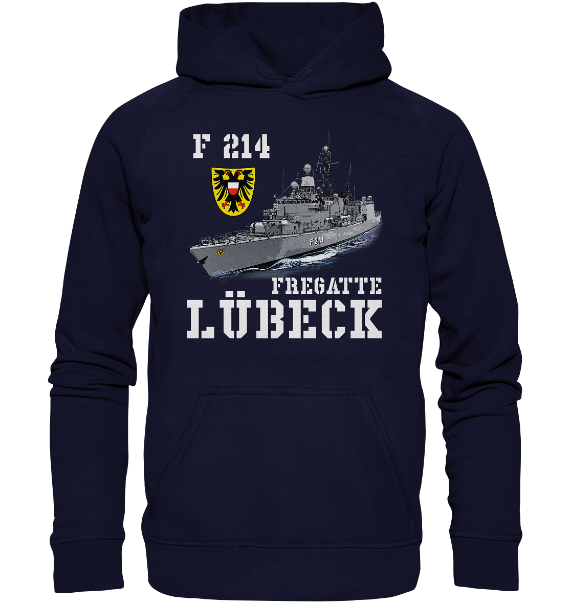 F214 Fregatte LÜBECK - Basic Unisex Hoodie