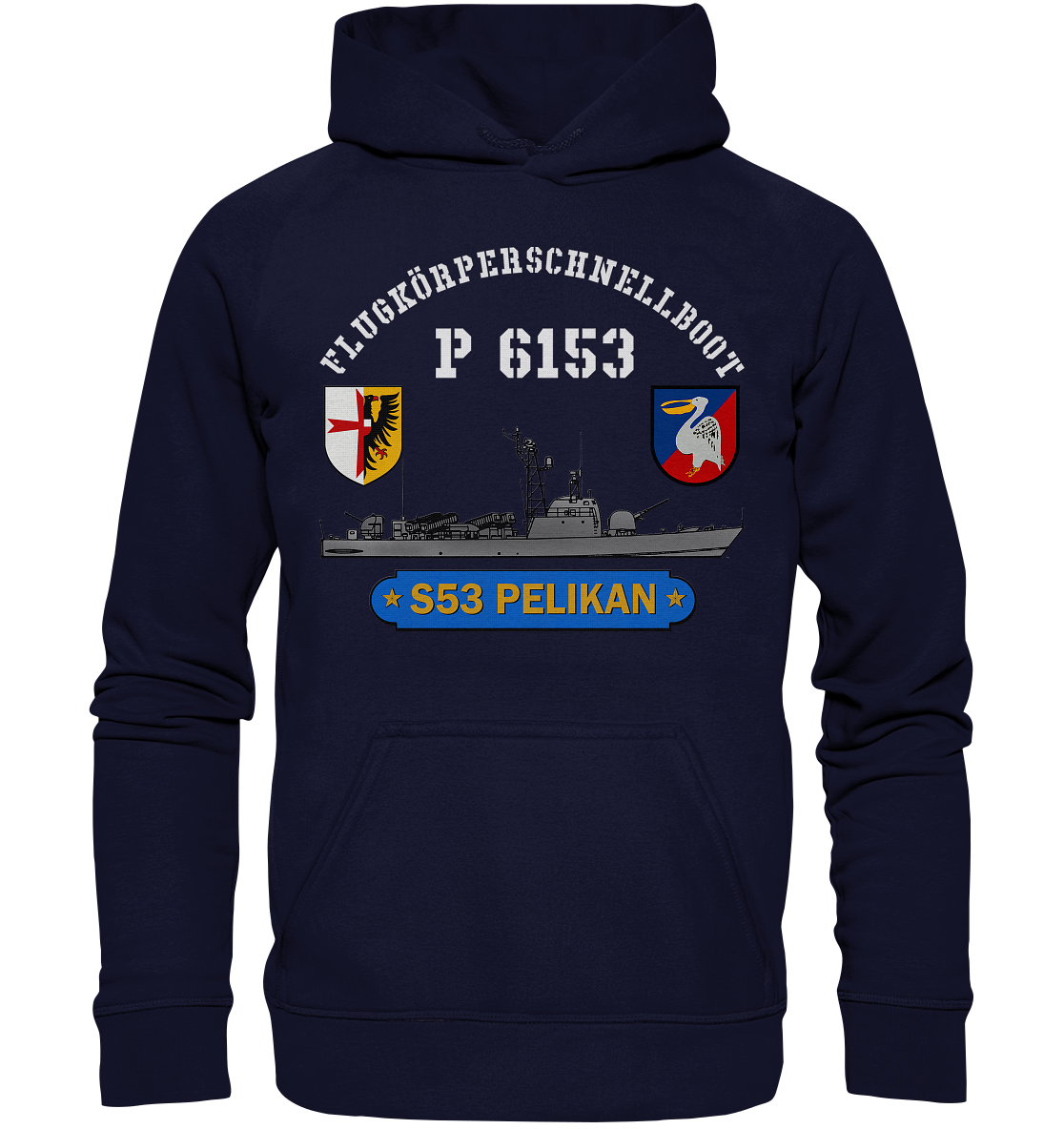 P53 PELIKAN m. Wappen - Basic Unisex Hoodie