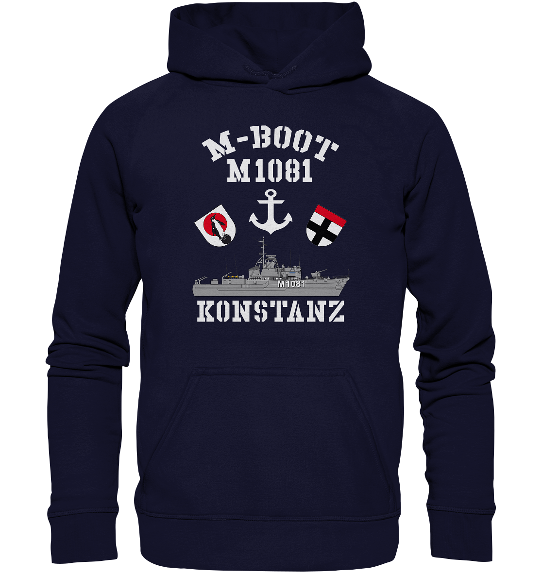 M-Boot M1081 KONSTANZ Anker (HL) - Basic Unisex Hoodie