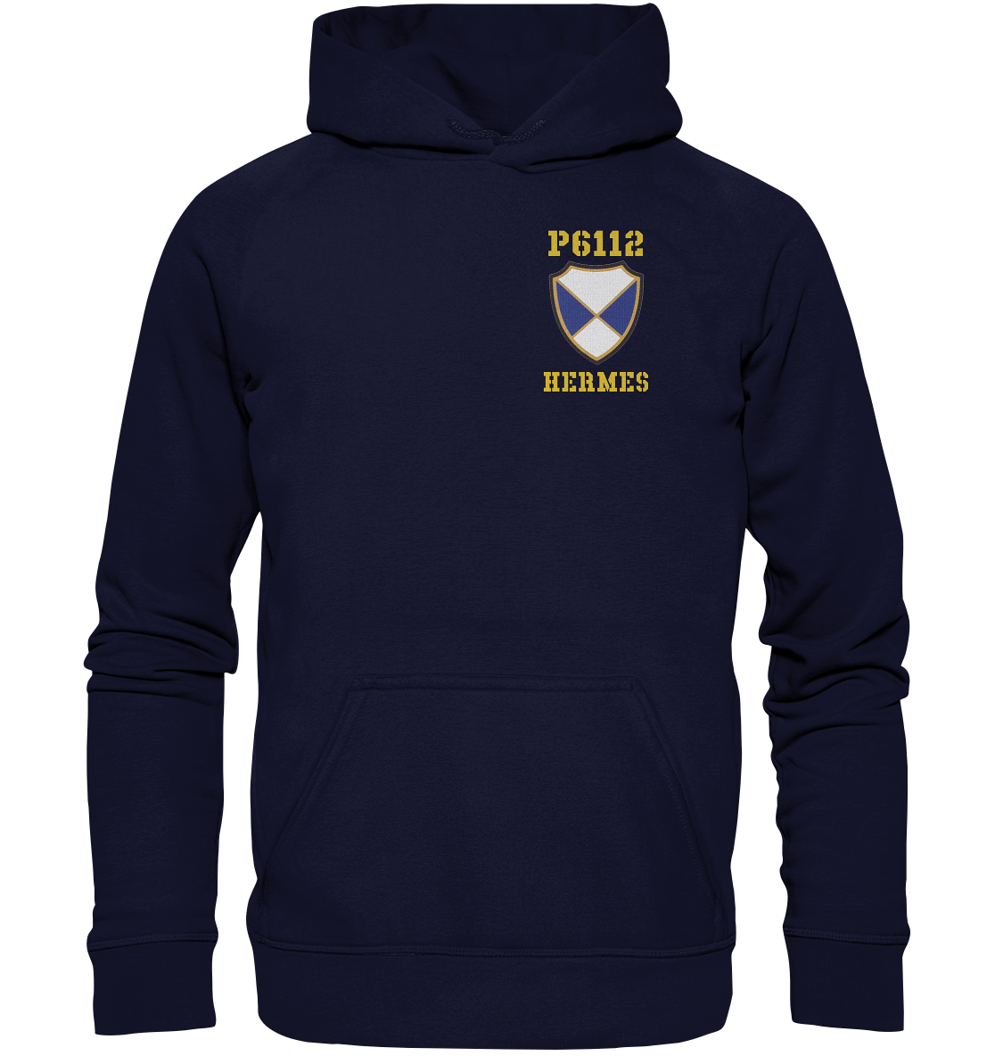 P6112 HERMES Brustwappen - Basic Unisex Hoodie