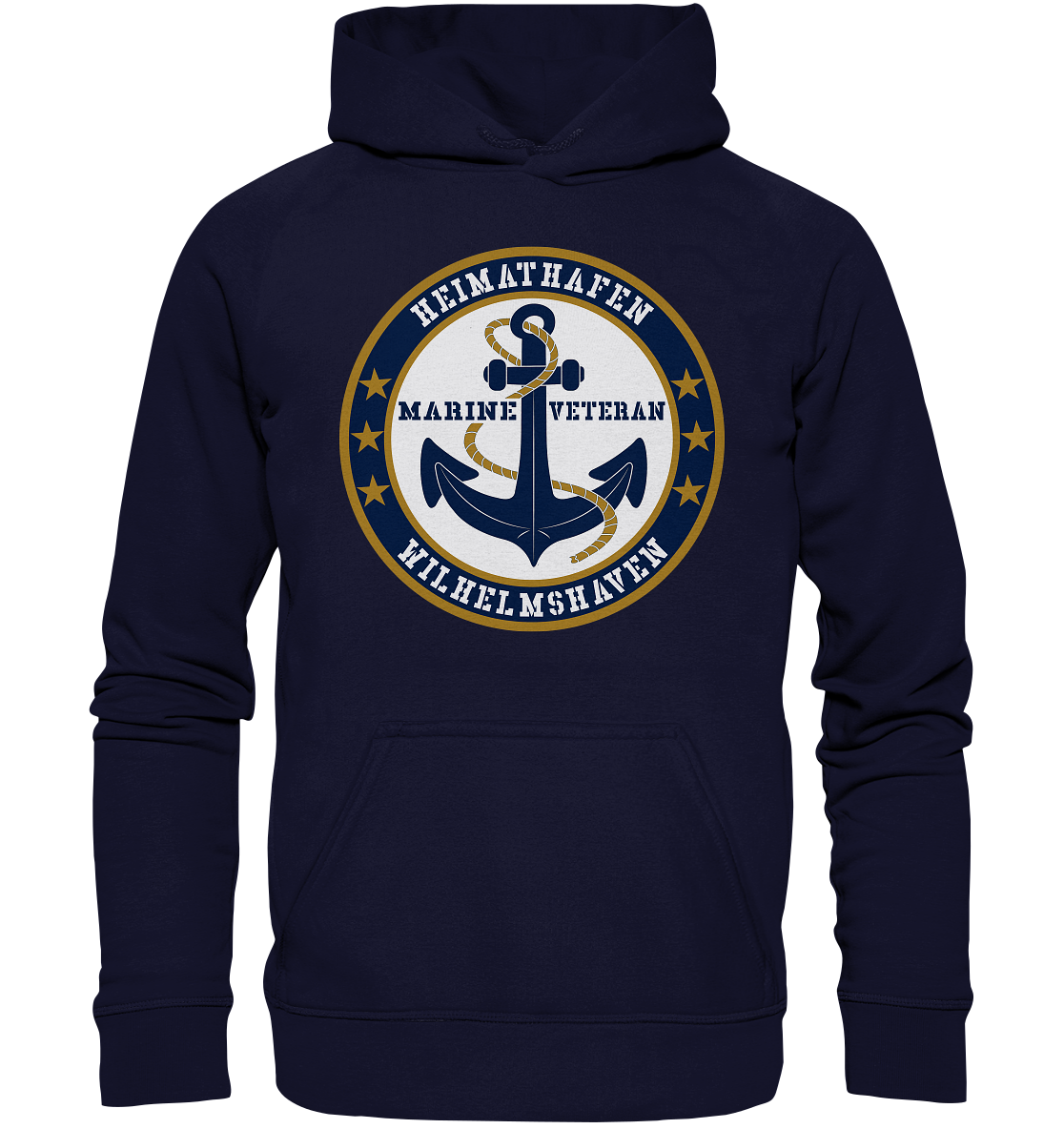 Marine Veteran Heimathafen WILHELMSHAVEN - Basic Unisex Hoodie