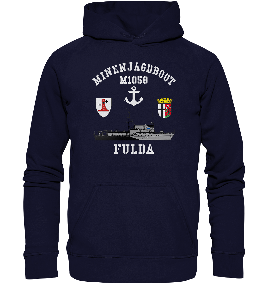 Mij.-Boot M1058 FULDA Anker 1.MSG - Basic Unisex Hoodie