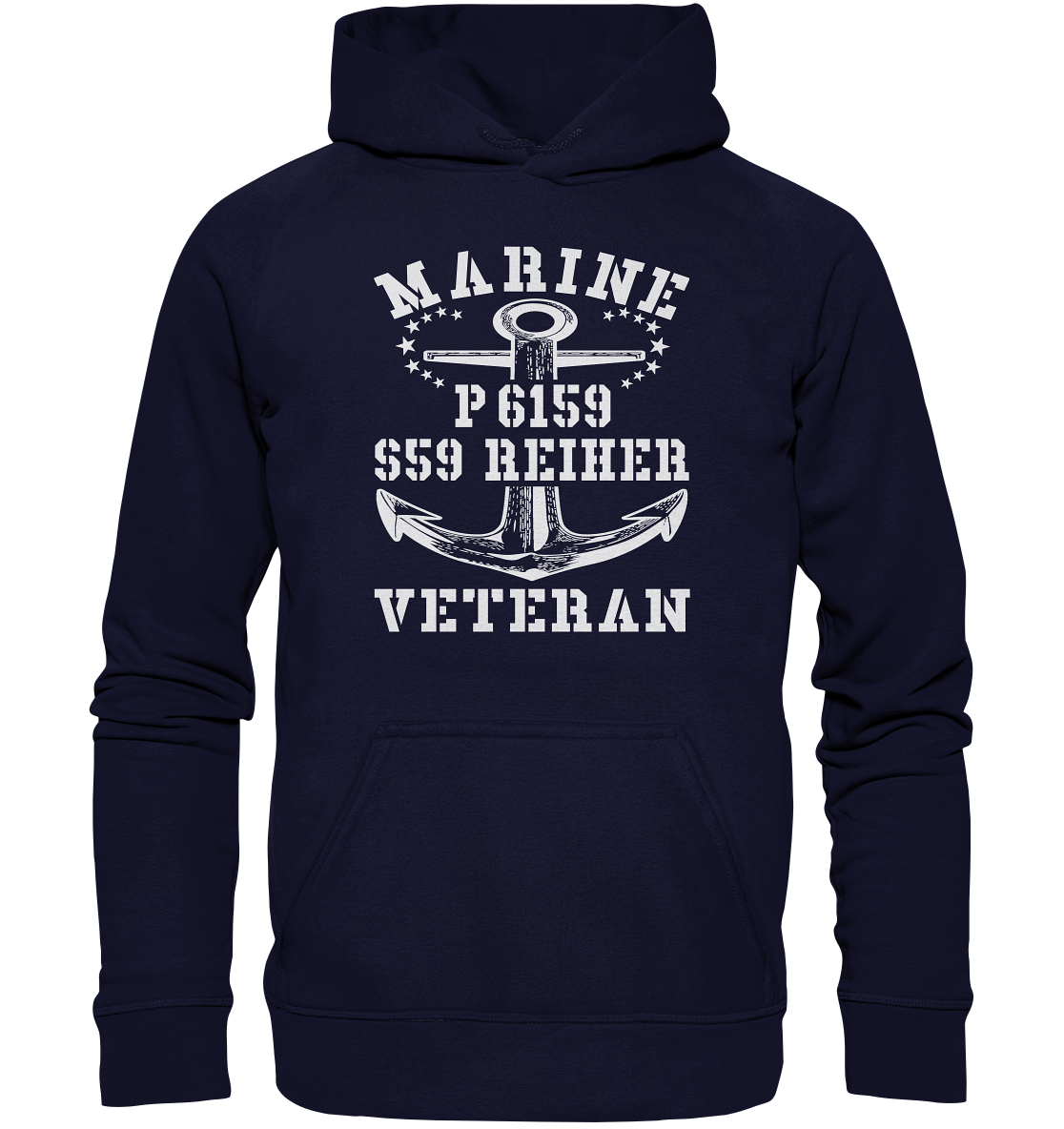 P6159 S59 REIHER Marine Veteran - Basic Unisex Hoodie