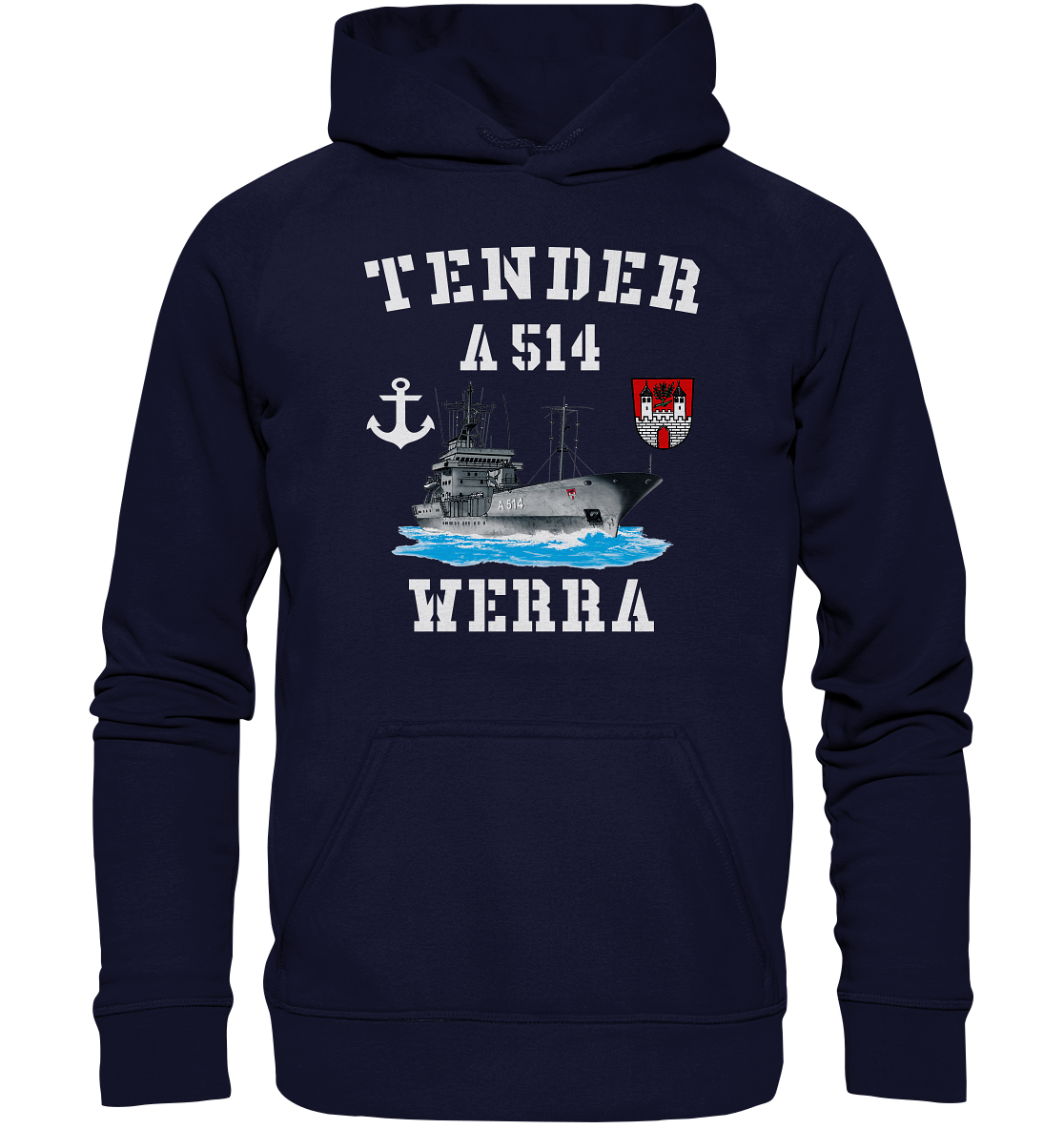 Tender A514 WERRA Anker - Basic Unisex Hoodie