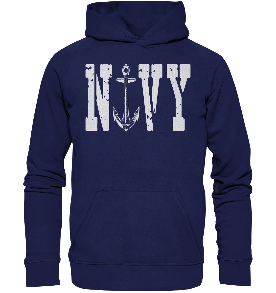 NAVY - Basic Unisex Hoodie