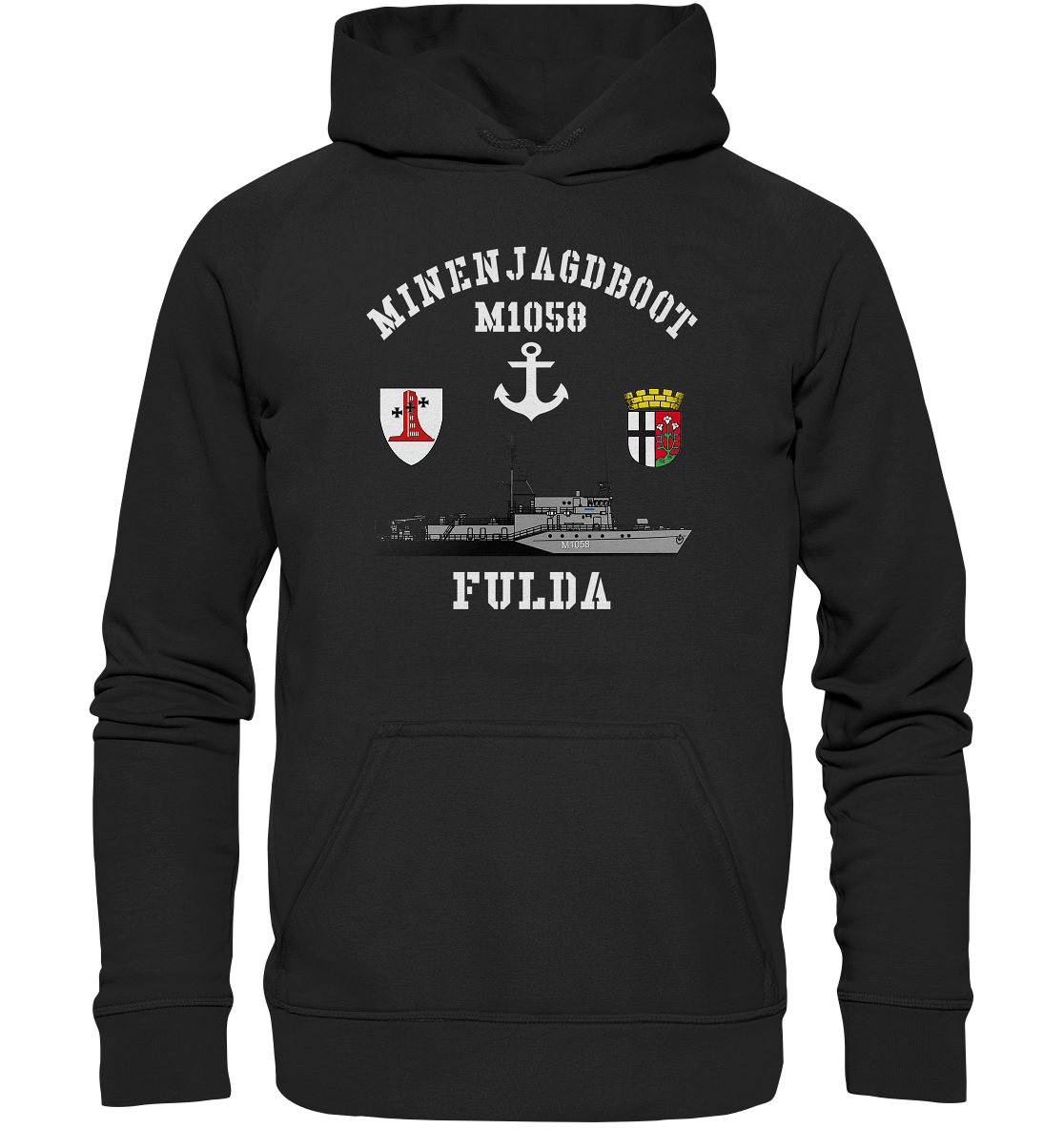 Mij.-Boot M1058 FULDA Anker 1.MSG - Basic Unisex Hoodie