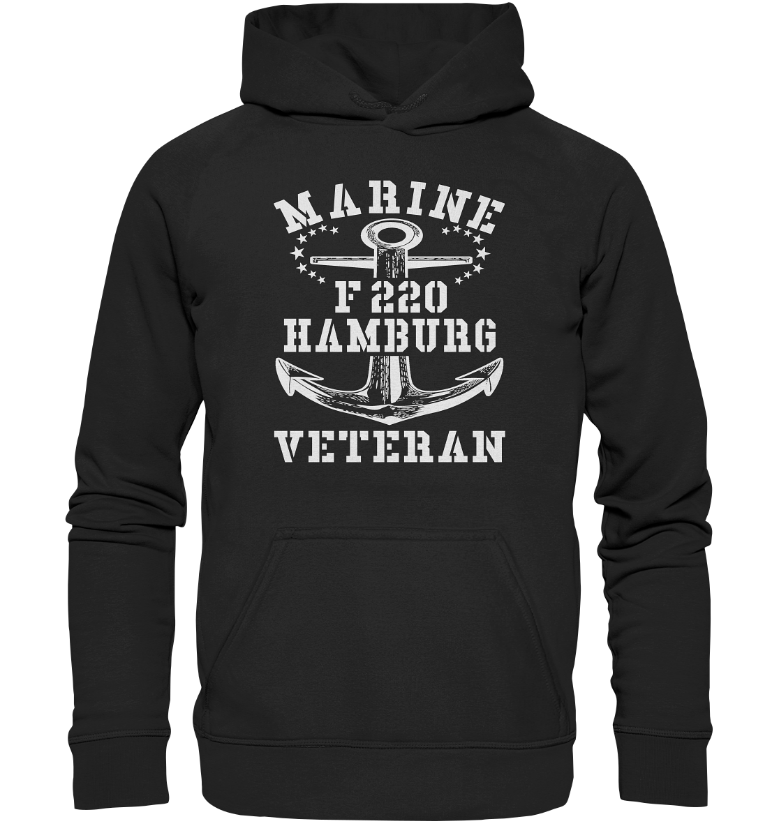 Fregatte F220 HAMBURG Marine Veteran - Basic Unisex Hoodie