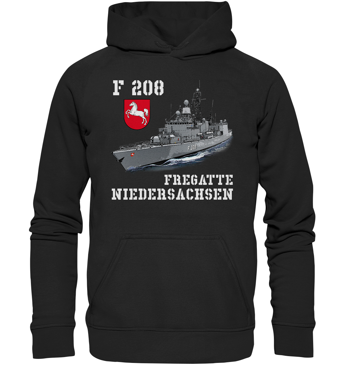 F208 Fregatte NIEDERSACHSEN - Basic Unisex Hoodie