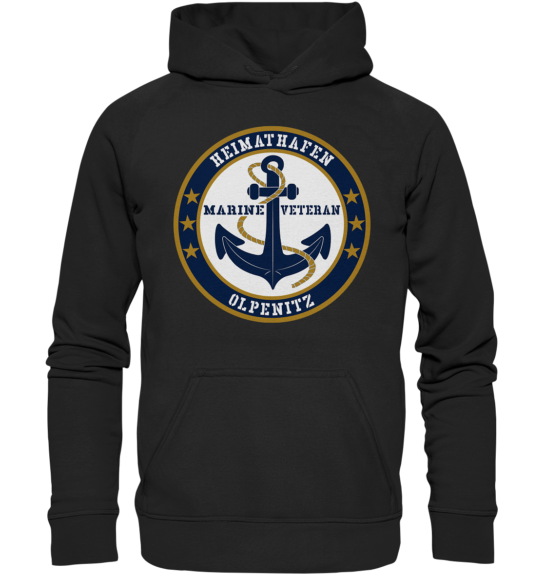 Marine Veteran Heimathafen OLPENITZ - Basic Unisex Hoodie