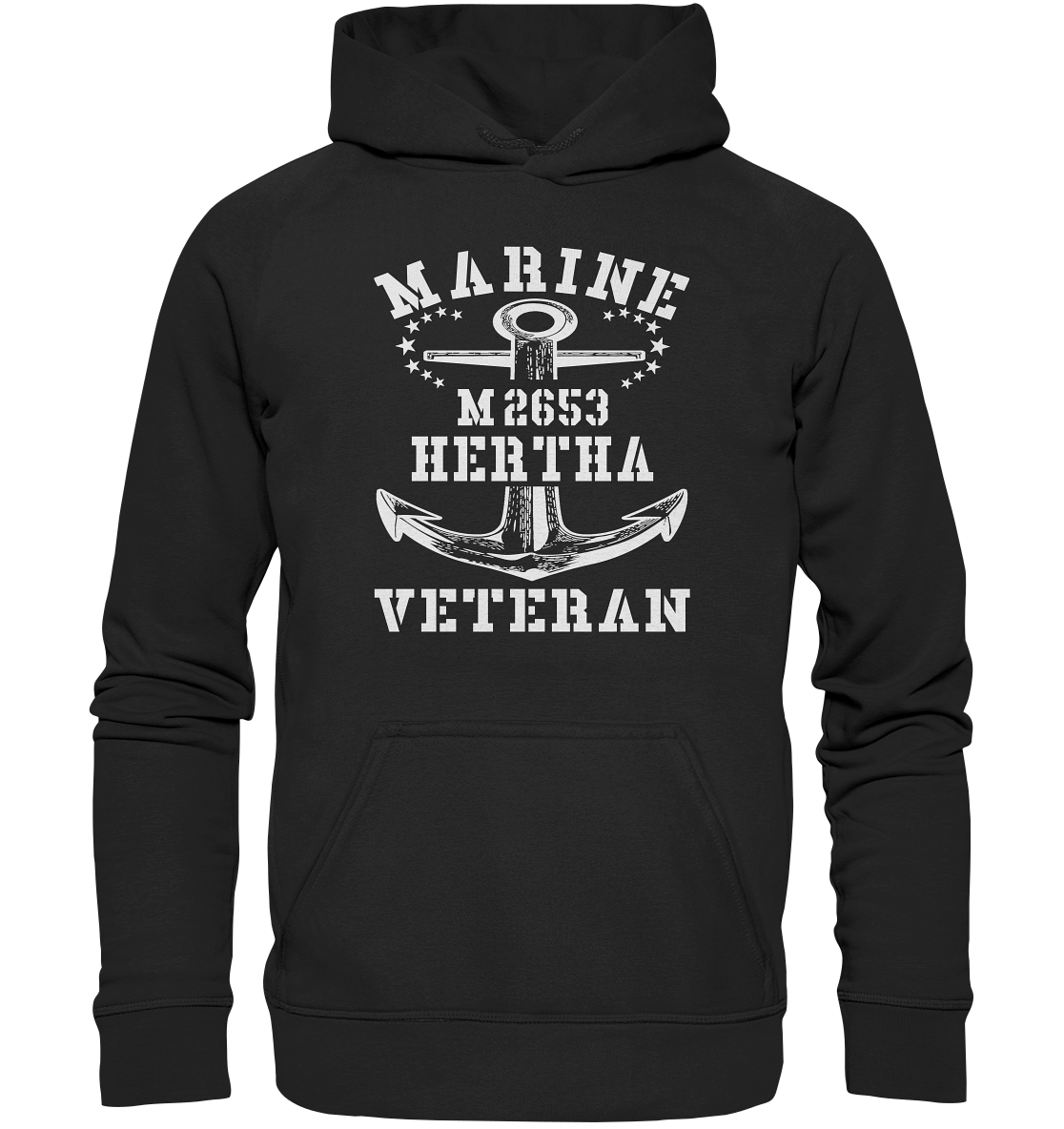 BiMi M2653 H.E.R.T.H.A. Marine Veteran - Basic Unisex Hoodie