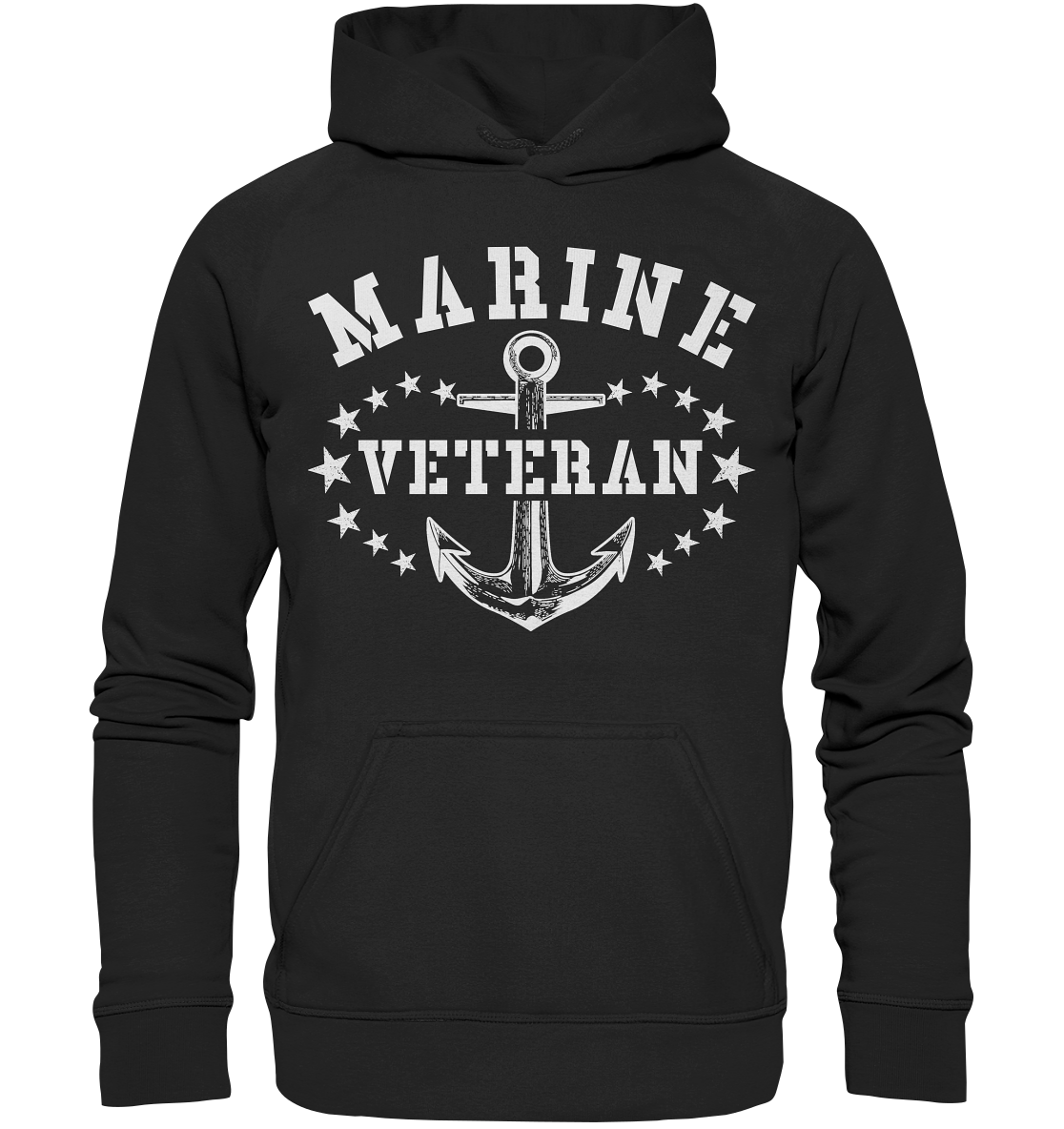 MARINE VETERAN -1 - Basic Unisex Hoodie