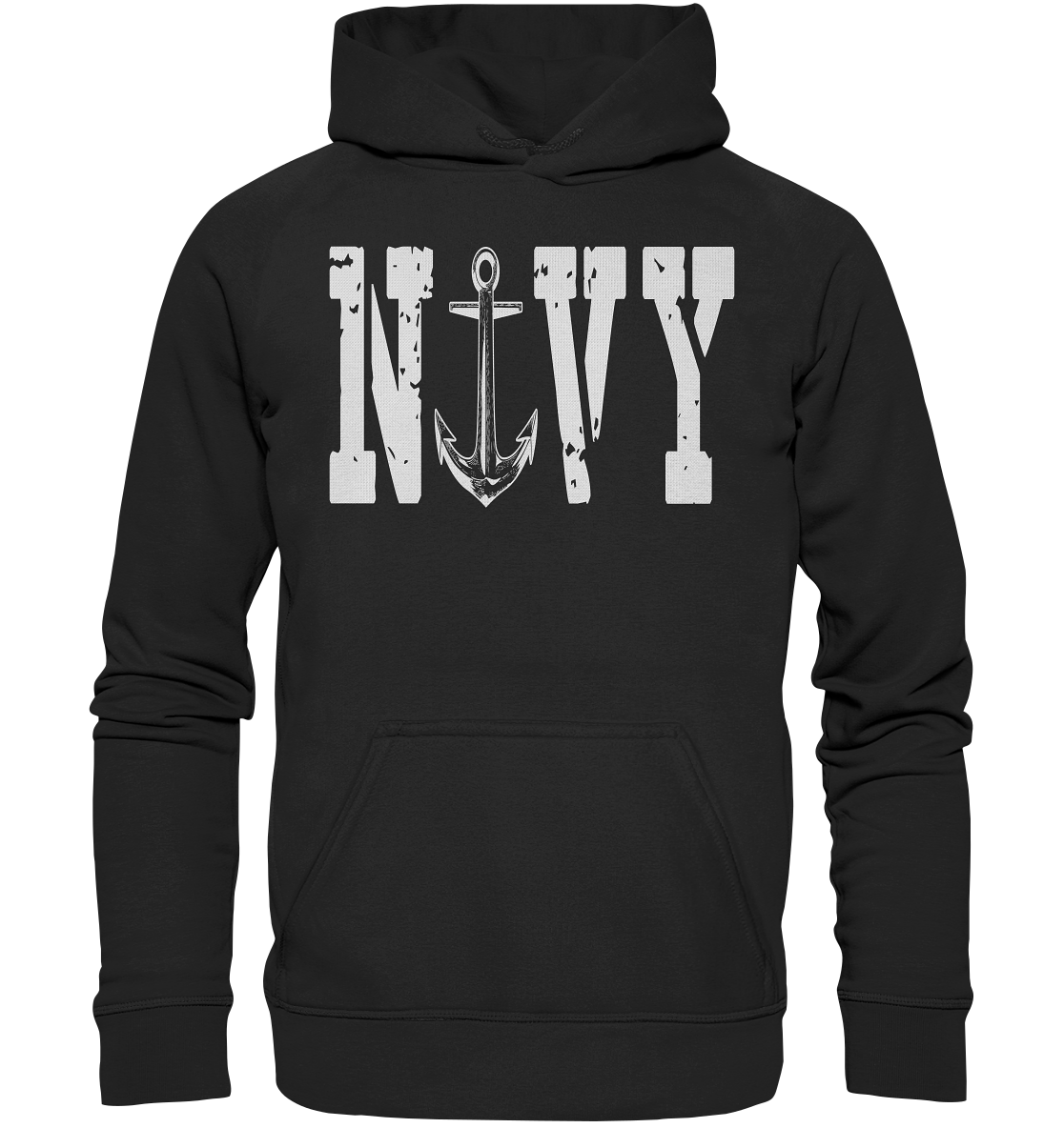 NAVY - Basic Unisex Hoodie