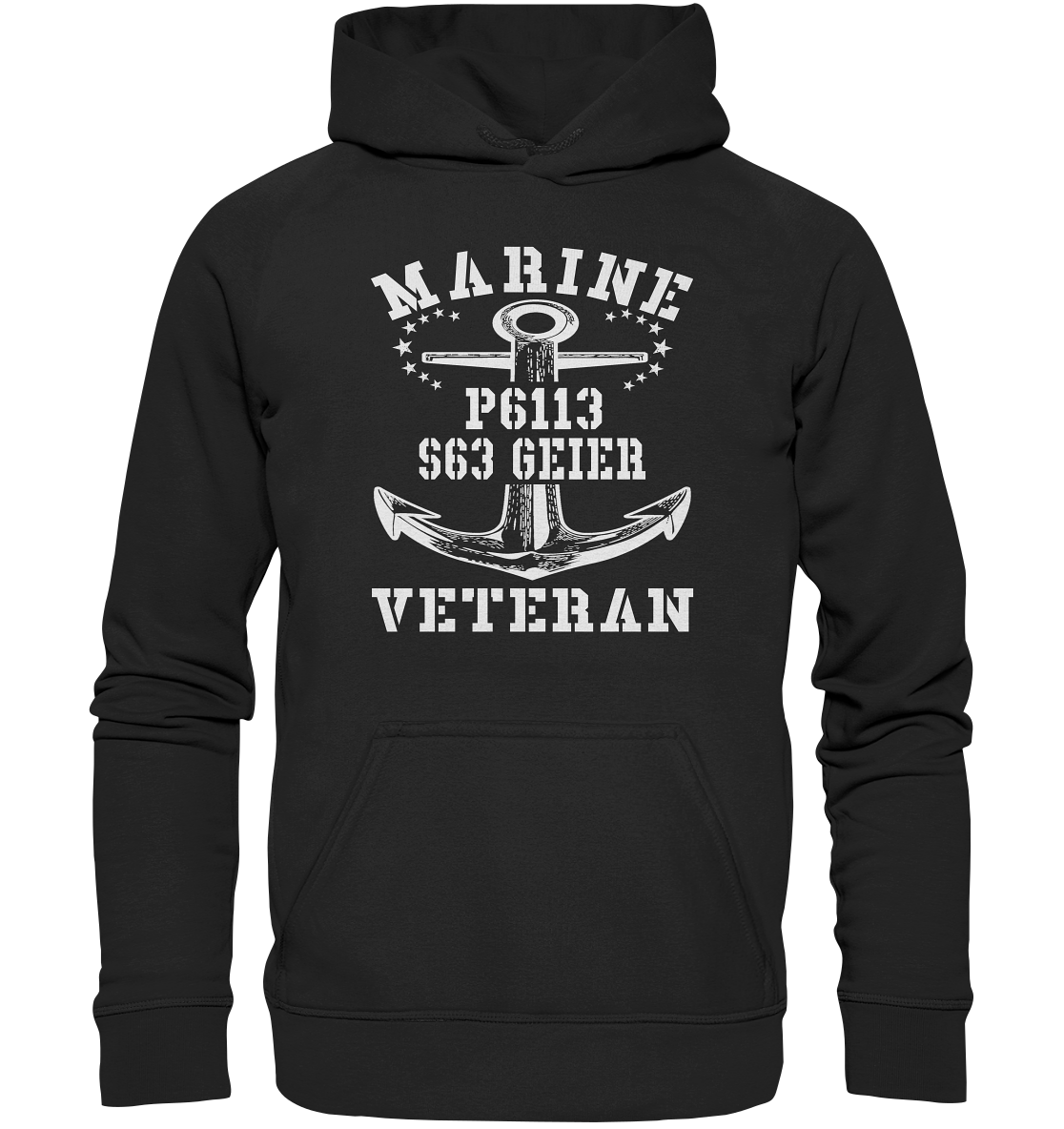 FK-Schnellboot P6113 GEIER Marine Veteran - Basic Unisex Hoodie