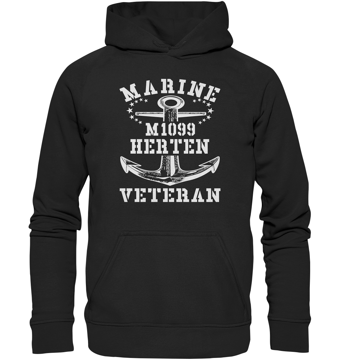 M1099 HERTEN Marine Veteran - Basic Unisex Hoodie