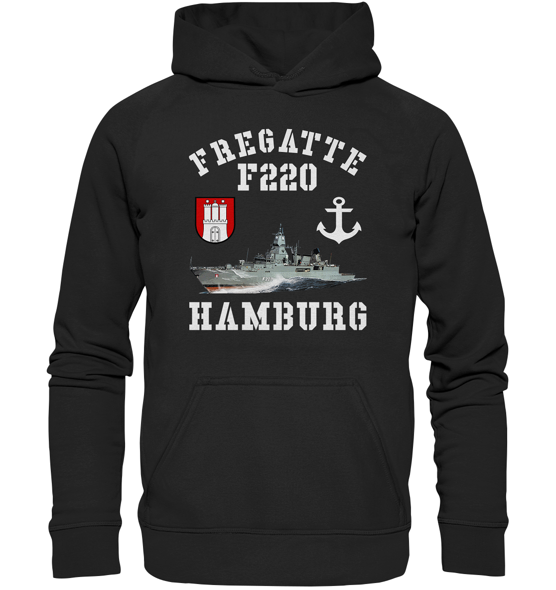 Fregatte F220 HAMBURG Anker - Basic Unisex Hoodie